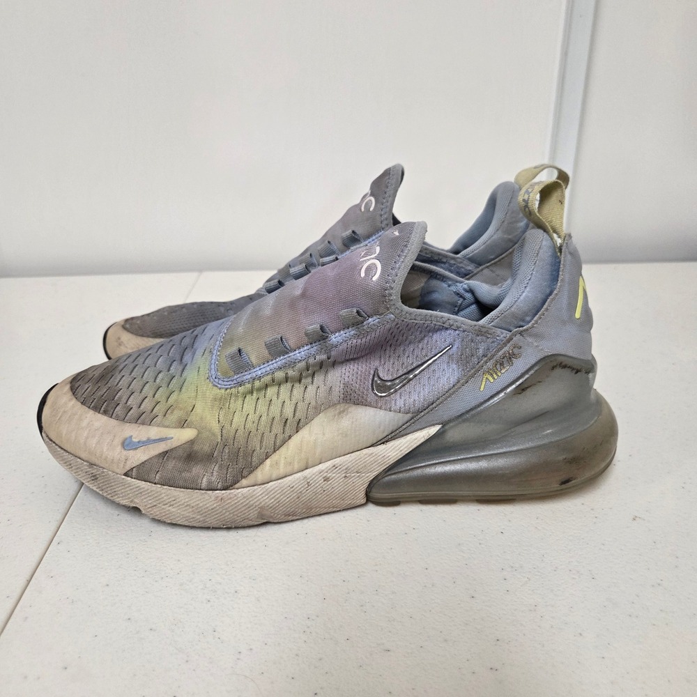 Nike Air Max 270 Blue Yellow Gradient Mens 10 IB7937-468 Running Shoes